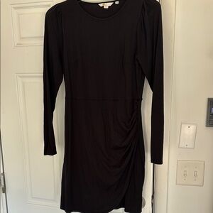 Boden Elegant Black Long Sleeve Dress